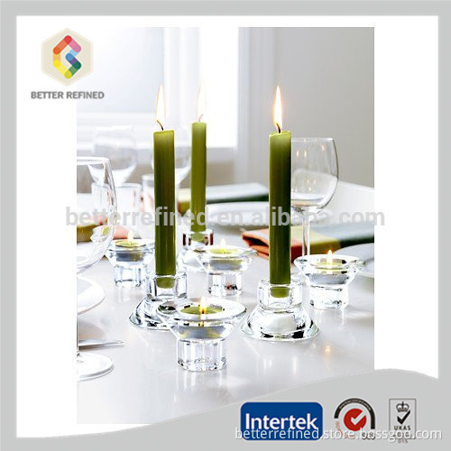 Unique Reversible Design Glass Tealight Candlestick Holder